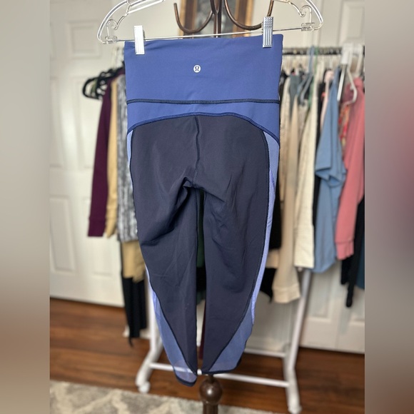 Lululemon Colour Me Ombre Crop 21"Midnight Navy/Gatsby Blue/Visto Blue | SIZE 4 - Picture 12 of 12